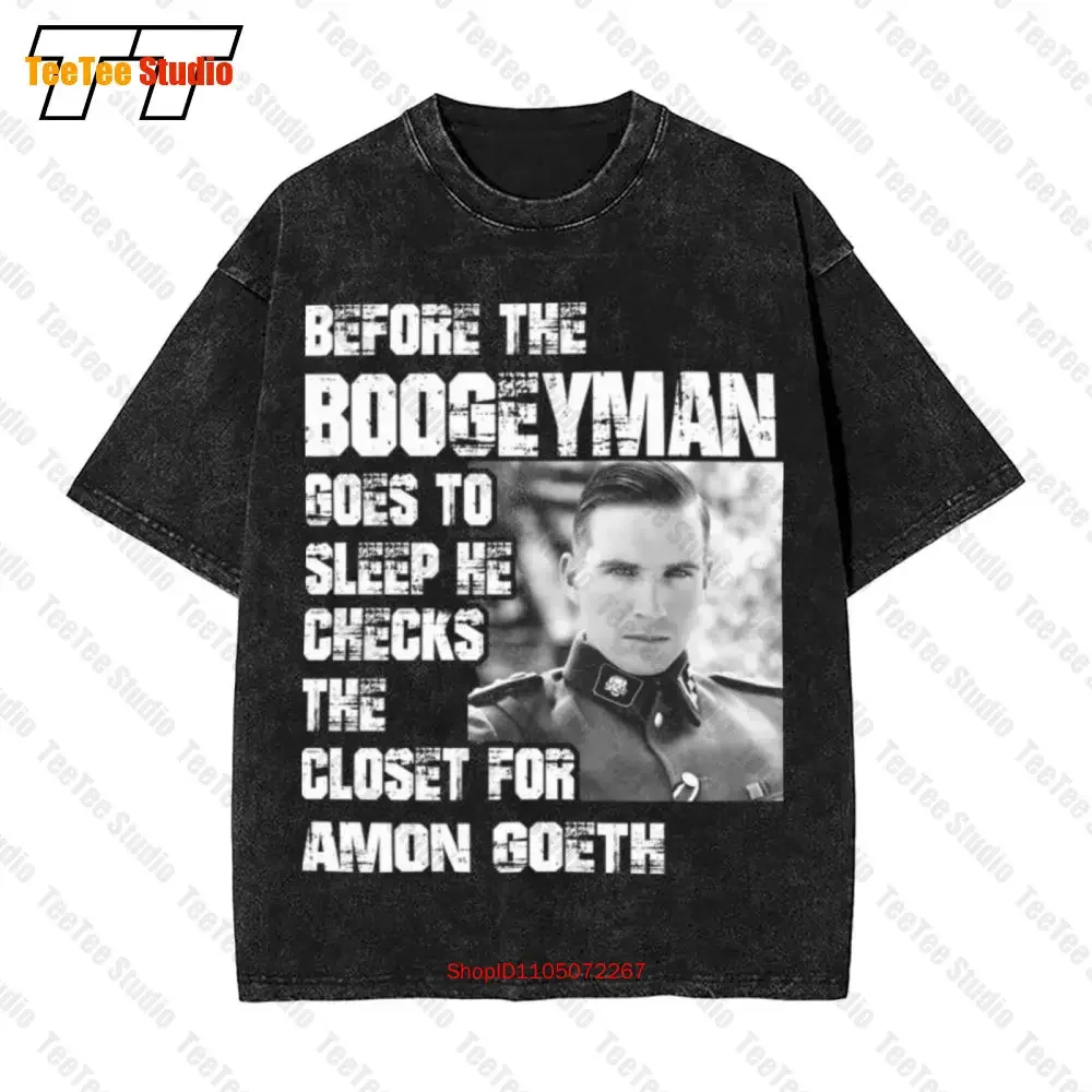 Amon Goeth Ralph Fiennes Schindlers List Boogeyman Vintage Oversized T-Shirt WTLR