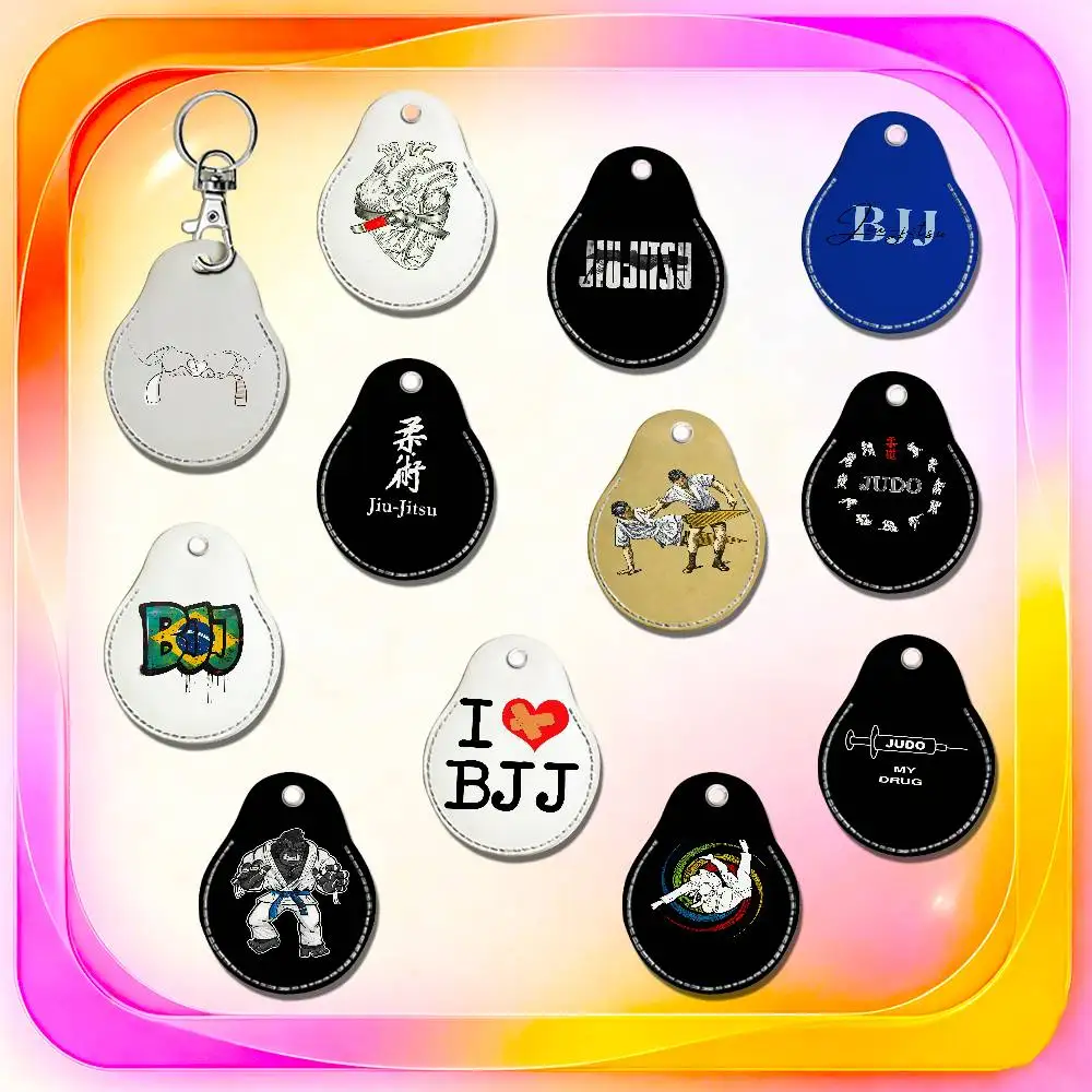 For Brazilian Jiu Jitsu BJJ Japan Judo For AirTag Case Card Holder Keychain ID Credit Bank Access Badge For Air Tag Case Shell