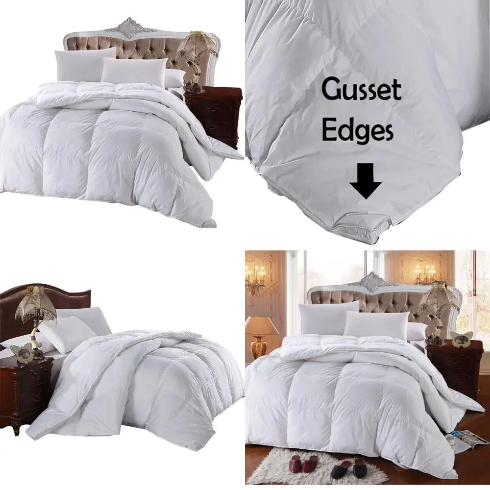 

Down-Alternative Comforter 300 Thread Count King/Cal-King Size, Overfilled Duvet Insert, 100% Cotton Shell, Hypoallergenic Beddi