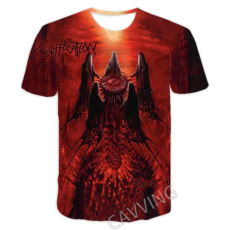 CAVVING 3D Printed  SUFFOCATION  Rock Band  Casual T-shirts  Hip Hop Tshirts Harajuku Styles Tops Clothing for Men/women