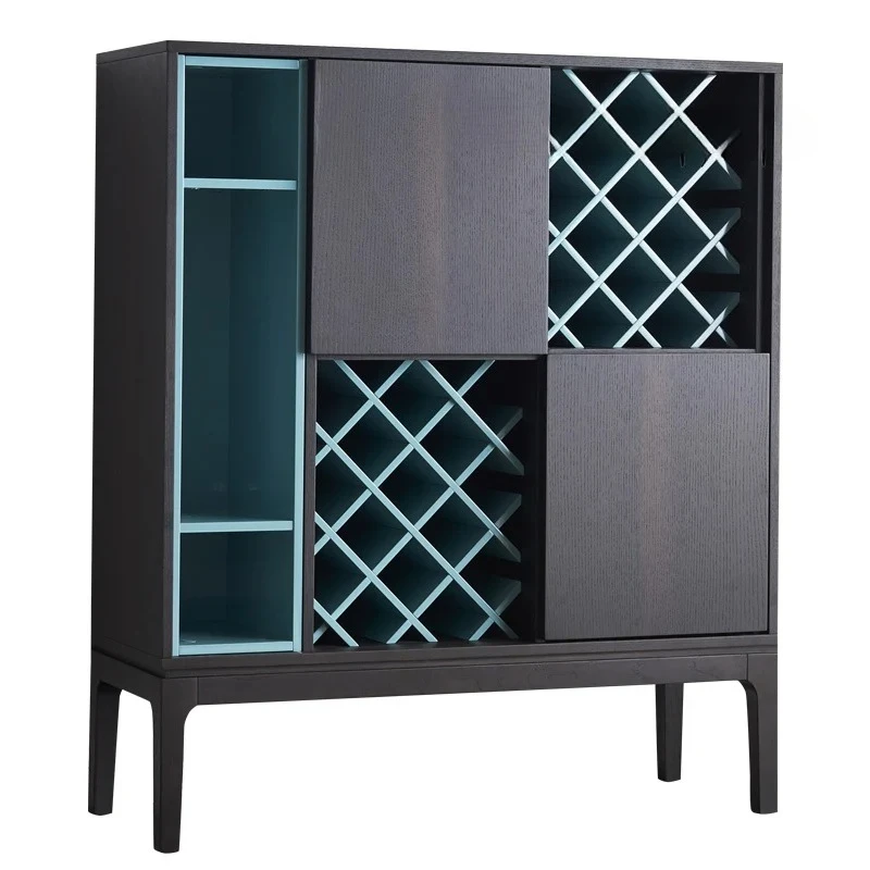 

Итальянский современный минималистичный ретро обеденный боковой винный шкаф, доступный роскошный стильный дизайн, обеденный боковой входной шкаф