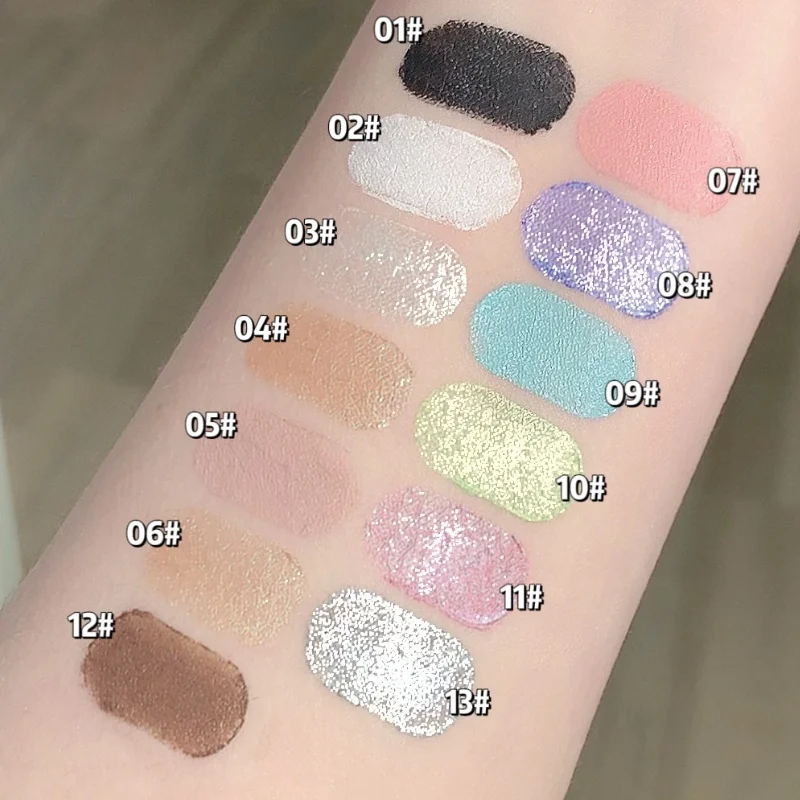 Silk Eyeliner Pencil Sleeps Pearl Silky Shiny Longlasting Waterproof Shimmer Eyeshadow Pen Cosmetics