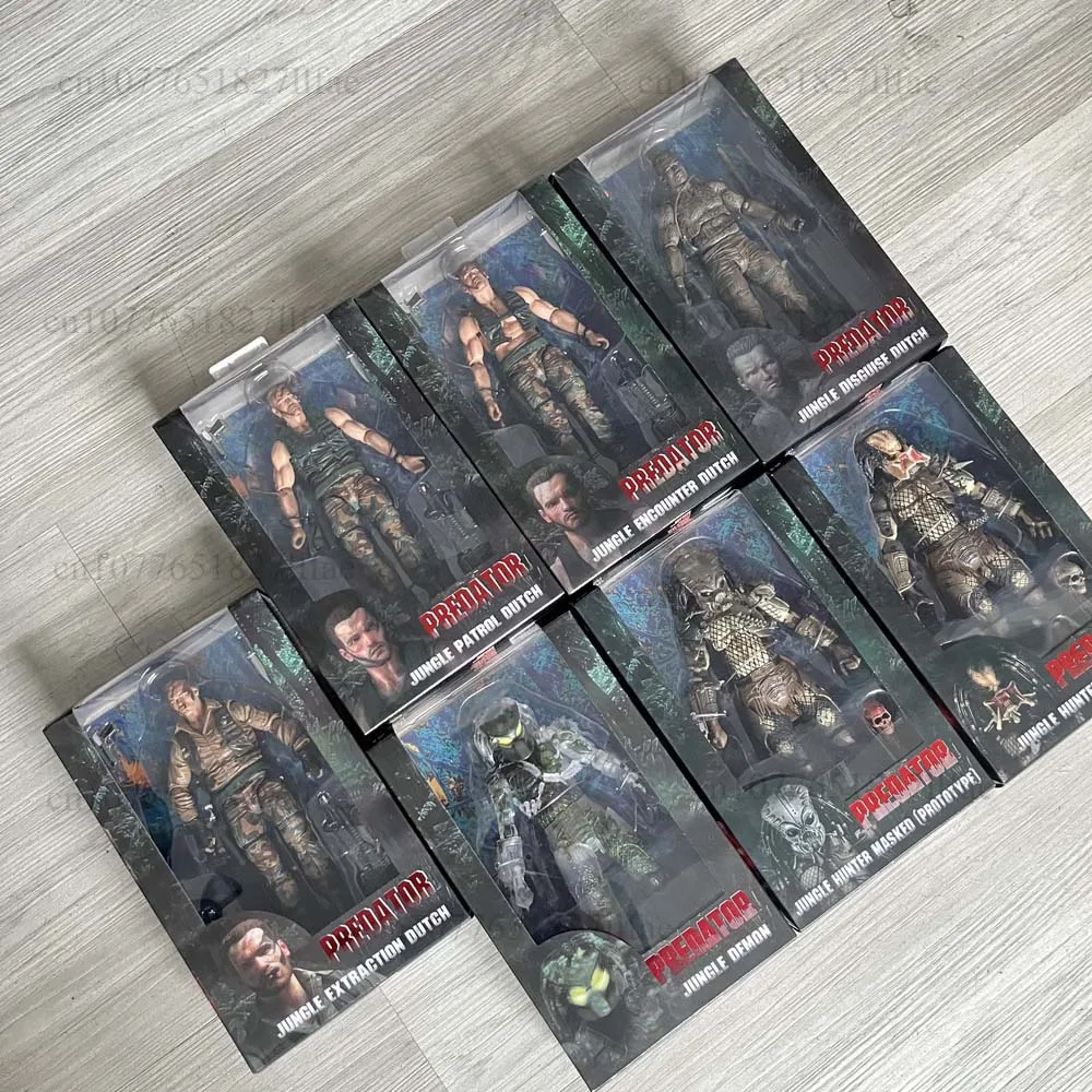 Cazador de Demonios de la Selva, Depredador Enmascarado, Extracción de la Selva, Disfraz de la Selva Holandesa, Encuentro, Patrulla Holandesa, Figura de Schwarzenegger Holandesa