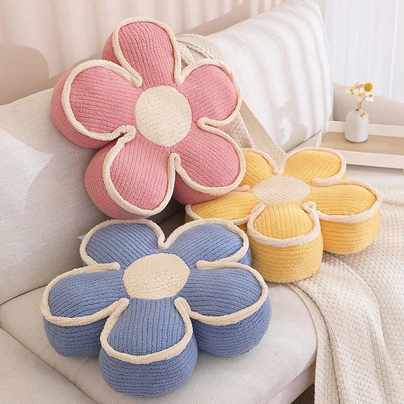 

INS Futon Cushion Ground Petal Lazy Person Net Red Sitting Pier Floating Window Backrest Bedroom Household Tatami Thick Cushion