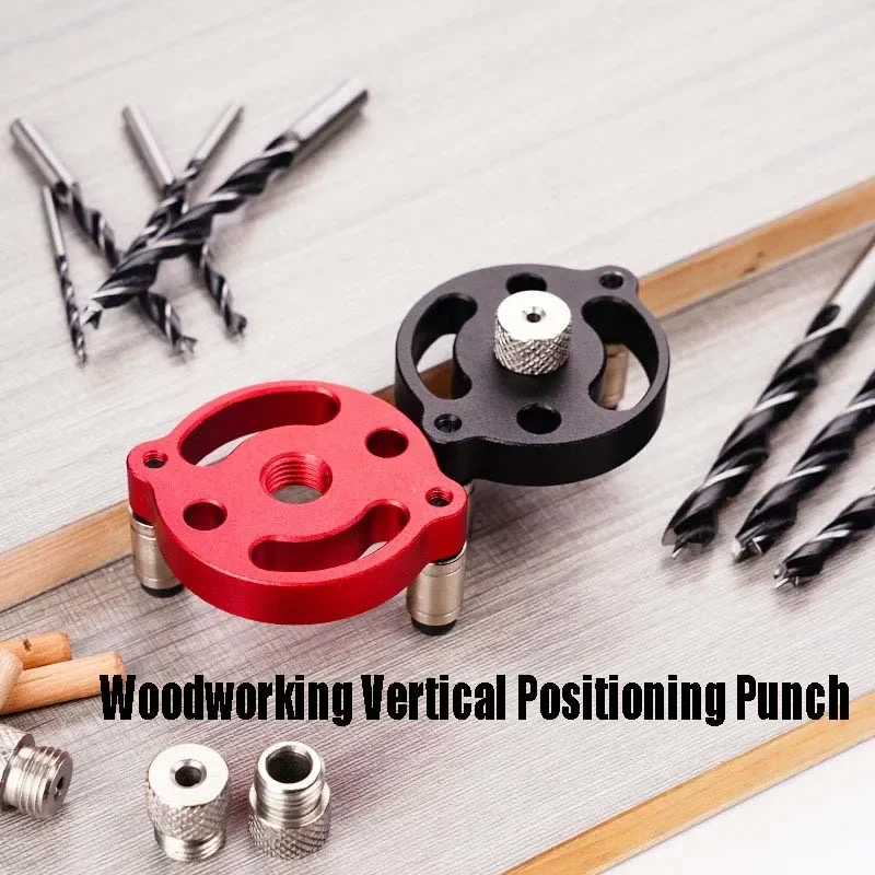 Woodworking Vertical Centre Punch Positioner 3-10mm Round Dowel Splicing Drilling and Positioning Perforated Board Splicing Tool