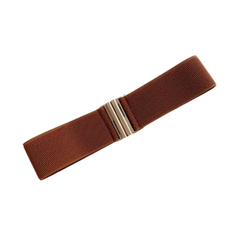 Slimming Elastic Waistband For Women Practical Alloy Buckles Daily Wear Black Y166