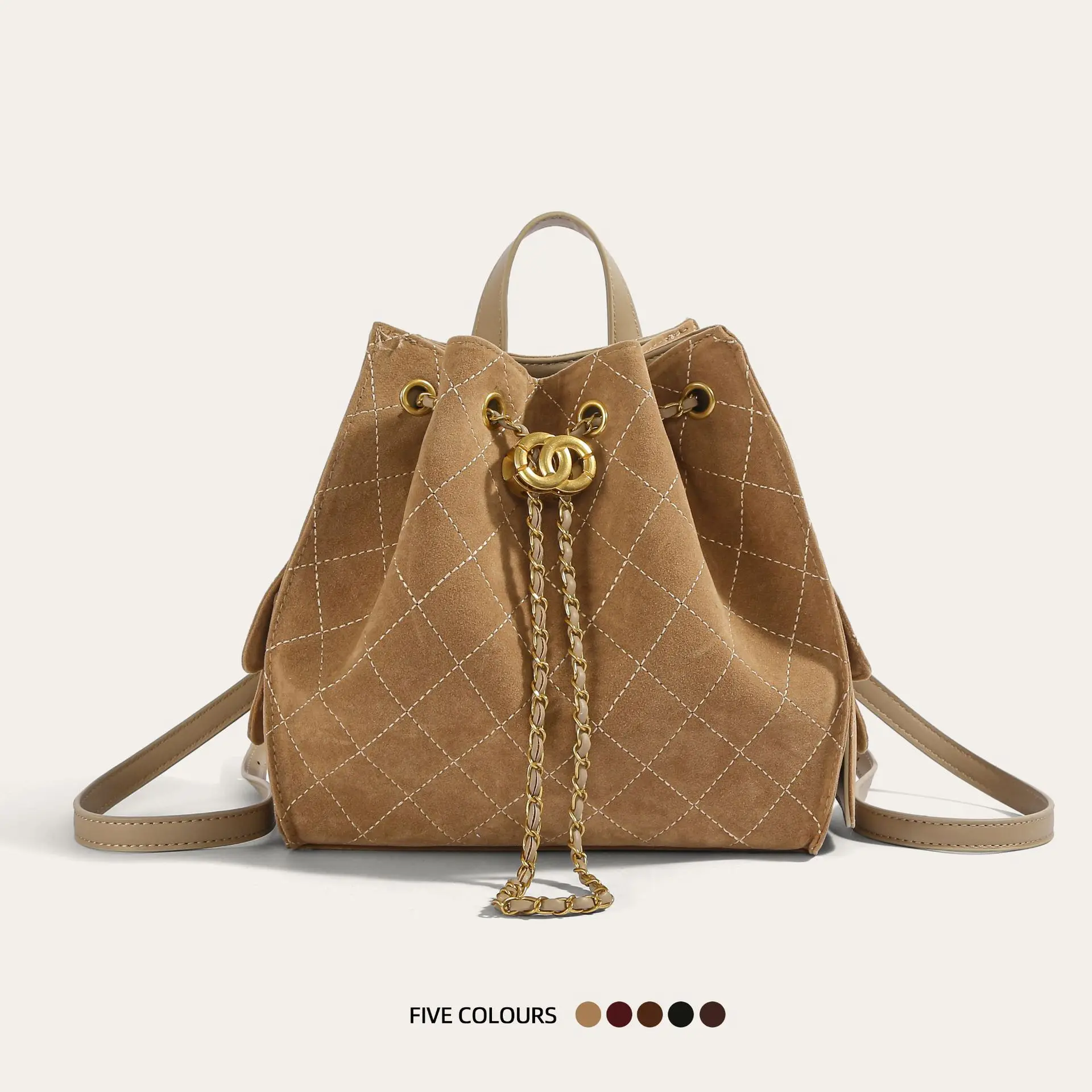 

Fashion and Casual Women's High-end Light Luxury Backpack, Underarm Chain Messenger Bag, Handbag.
