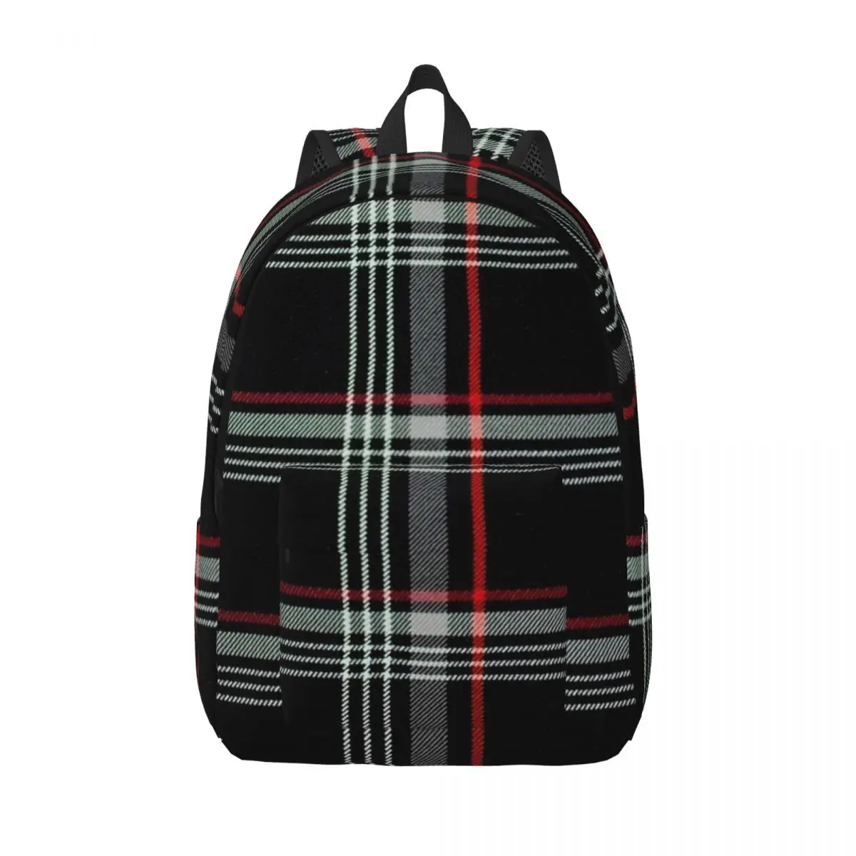 Recaros Tartan Scotch Irish Plaid Backpack for Boy Girl Student School Book Bag Canvas Daypack Preschool Kindergarten Bag Pocket