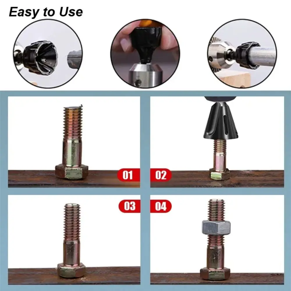 

Durable Circle Drill Bit Deburring Tungsten Steel Metal Deburring External Hex Thread Remove Burr Trimming Drilling Tools