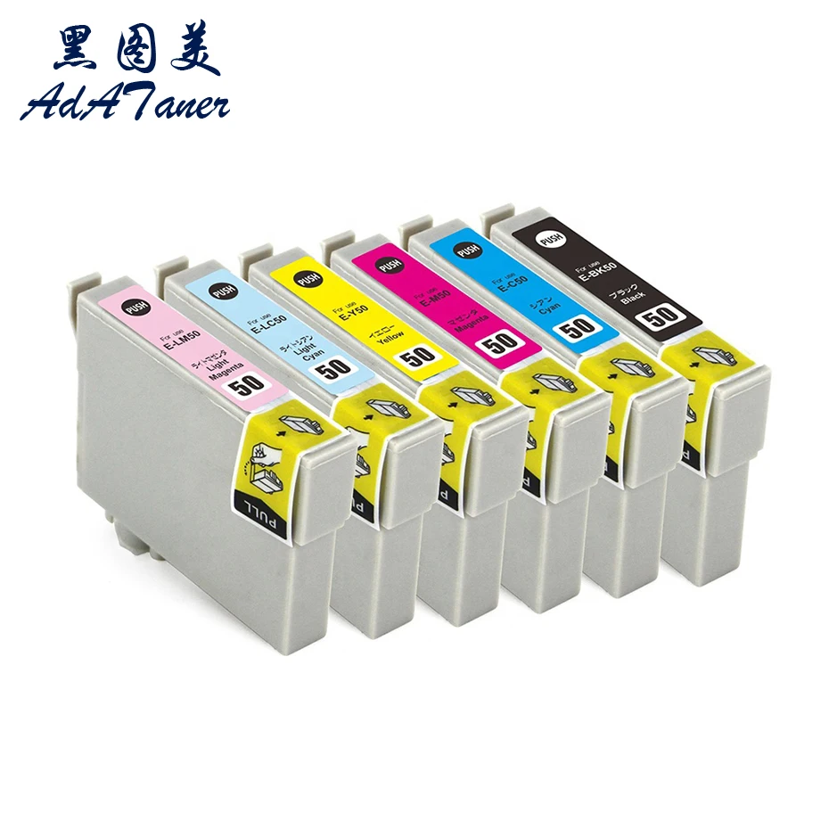 IC50 ICBK50 ICC50 ICM50 ICY50 IC6CL50 Premium Compatible InkJet Ink Cartridge For Epson PM-G860 703A 803AW 804A 804AW 804AR