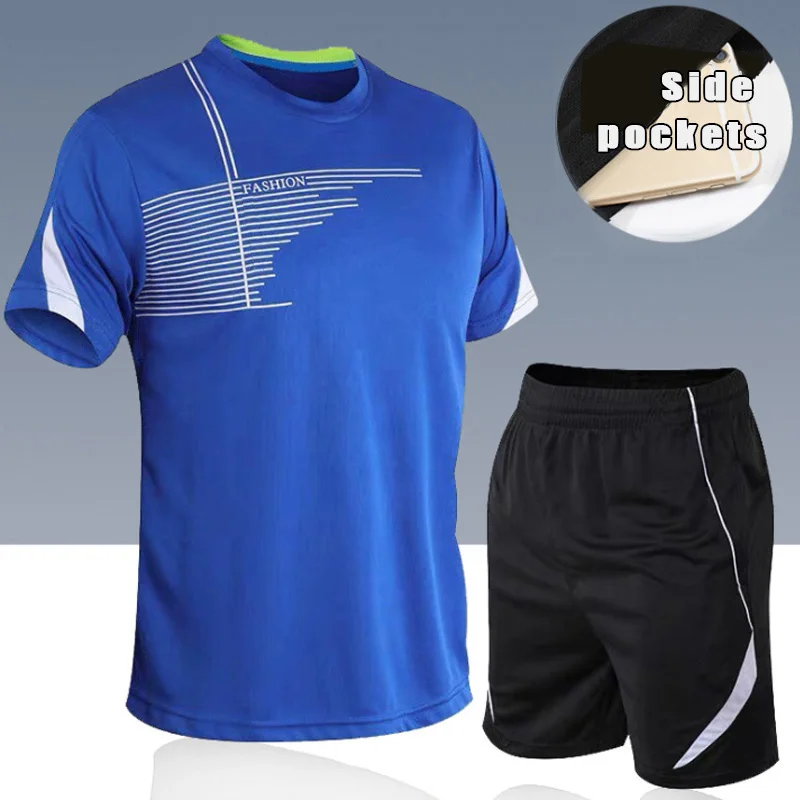 بدلة رياضية للرجال والنساء لصالة الألعاب الرياضية واللياقة البدنية وكرة الريشة ملابس رياضية للجري والركض ملابس رياضية مجموعة ملابس رياضية للتمرين #5