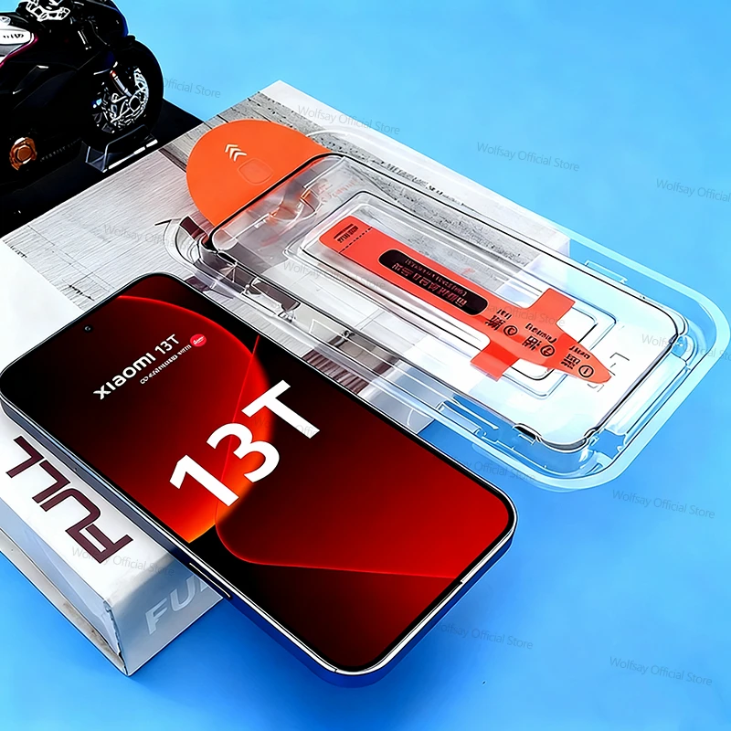 Staubfrei Einfach Installieren Glas Für Xiaomi 13T Screen Protector Xiaomi 13T 13T Pro Volle Kleber Abdeckung gehärtetem Glas Für Xiaomi 13T