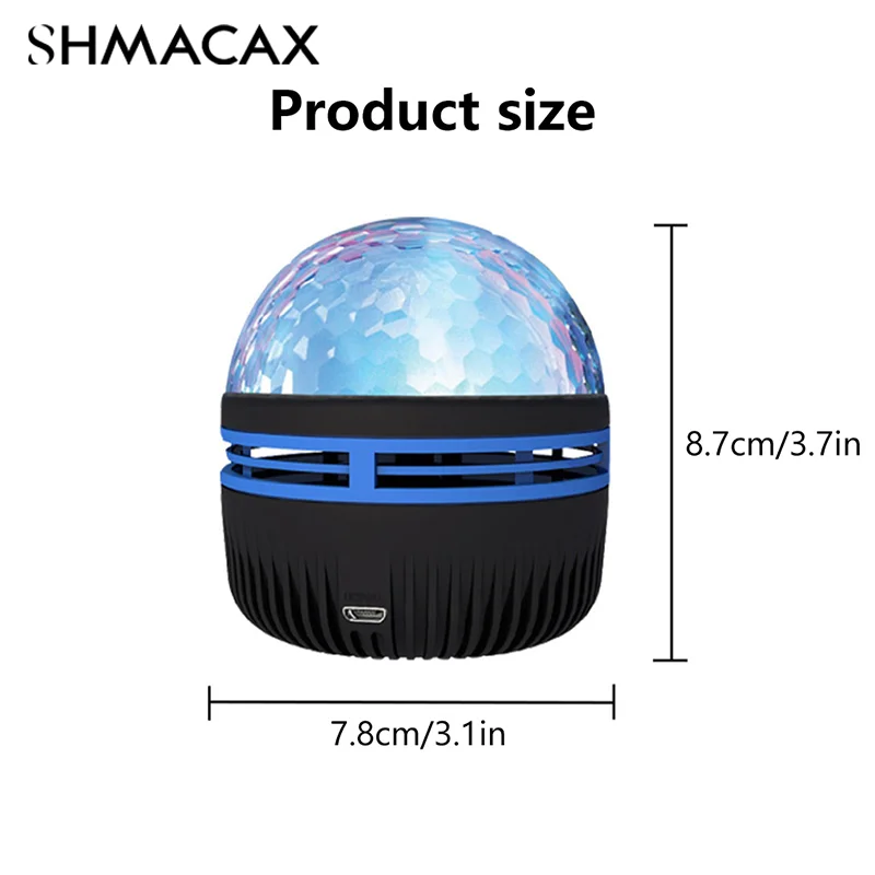 Night Light USB Starry Sky Projection Starry Galaxy Projector Room Decoration Magic Ball Lamp