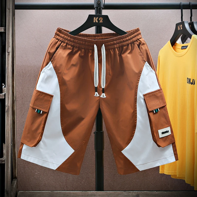 

Casual Workwear orts Men's Summer New Sle Sports Five-Quarter Thin Men's Outerwear Faionable Breathable Polyester