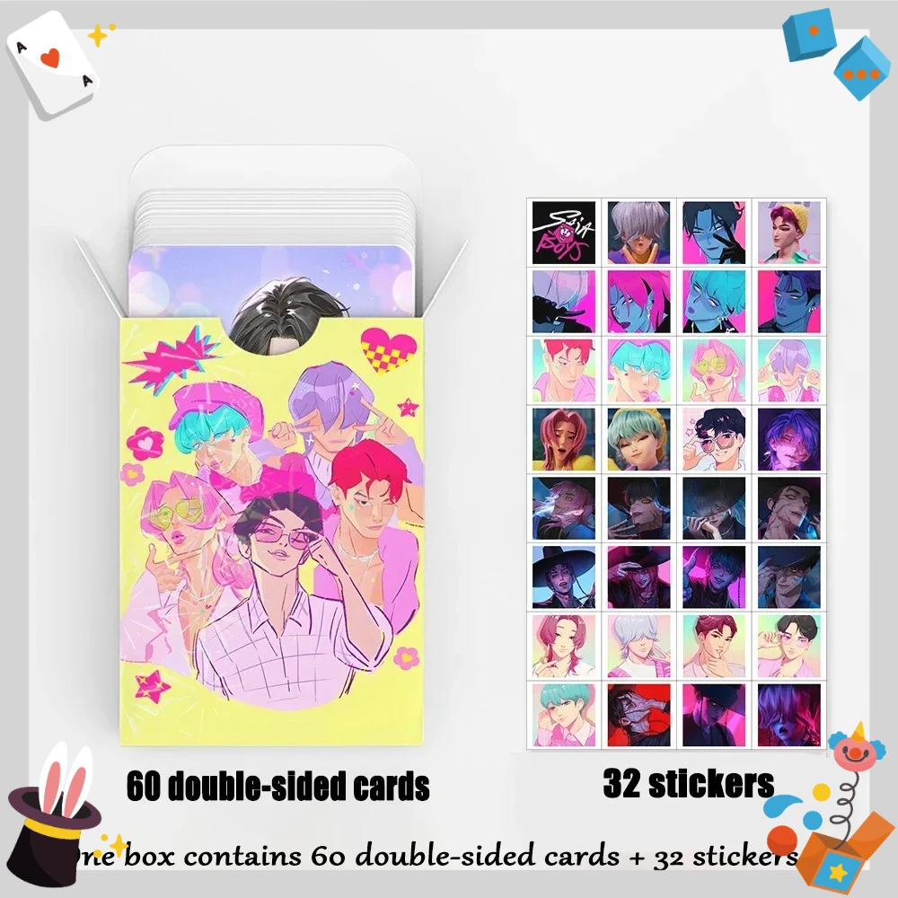 92–96 قطعة مجموعة بطاقات وملصقات Fantasy Idol Hunter، مجموعة بطاقات الصور الفوتوغرافية أنيمي لمحبي K-Pop، هدية LOMO للأولاد والبنات #3