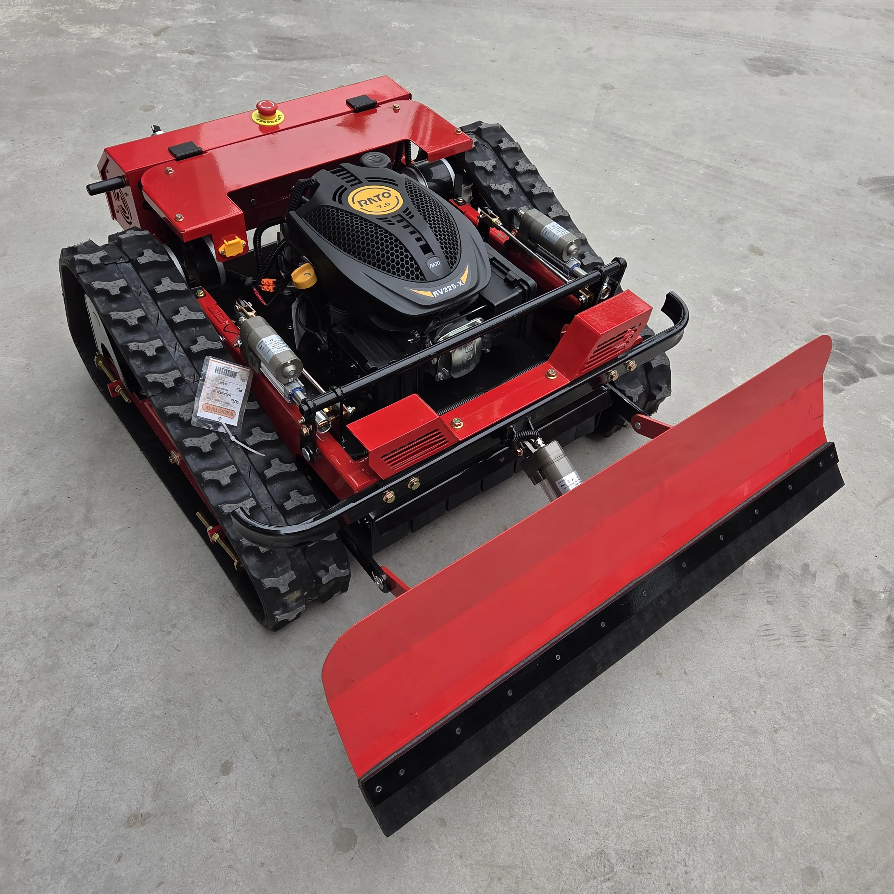 ZNW-500 All New Upgraded Mini Tracked Remote Lawn Mower With Snow Shovel Attachment 500W Brushless Motor All Terrain Agricultura view 2