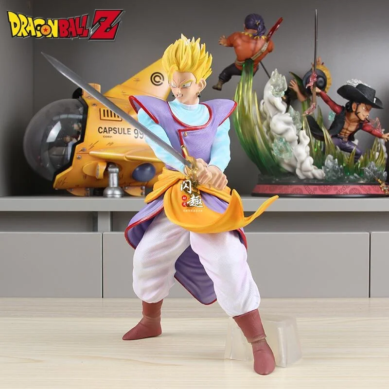 

Seven Dragon Ball Action Figure Gk Magic Change Realm King God Huang Fa Sun Wu Rice Repainted Hand Model Decoration Toy