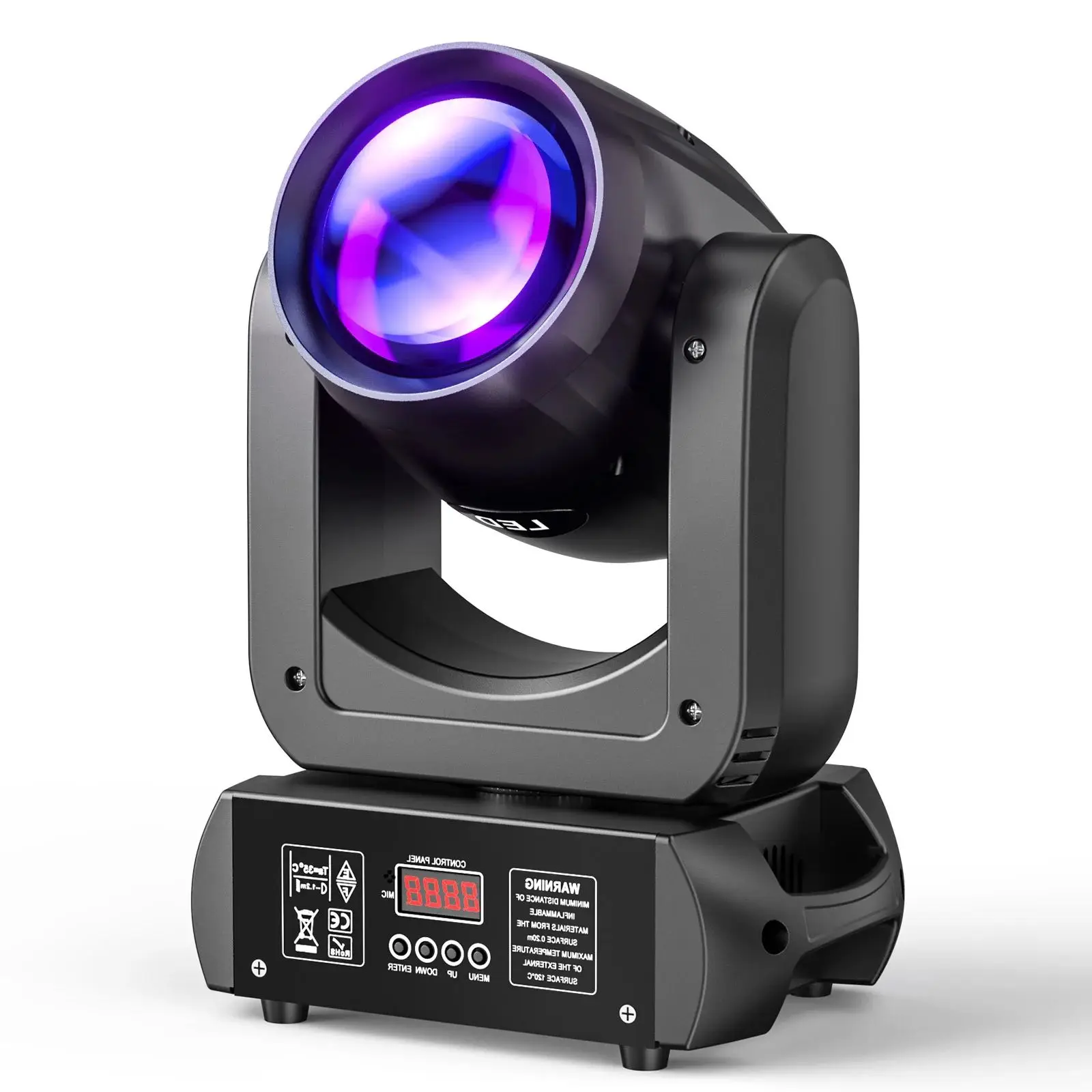 Yiflamefly 150W Beam Moving Head Light 18 Prisms Stage Light DMX512 DJ Lights For DJ Concert Party Weddings Nightclub Dance Hall