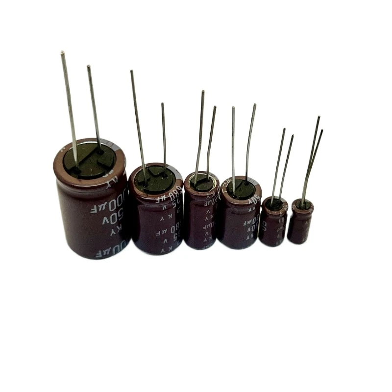 NIPPON NCC KY Series Low impedance ESR Long Life 6.3V/10V/16V/25V/35V/50V 1uF~1000uF Aluminum Electrolytic Capacitor