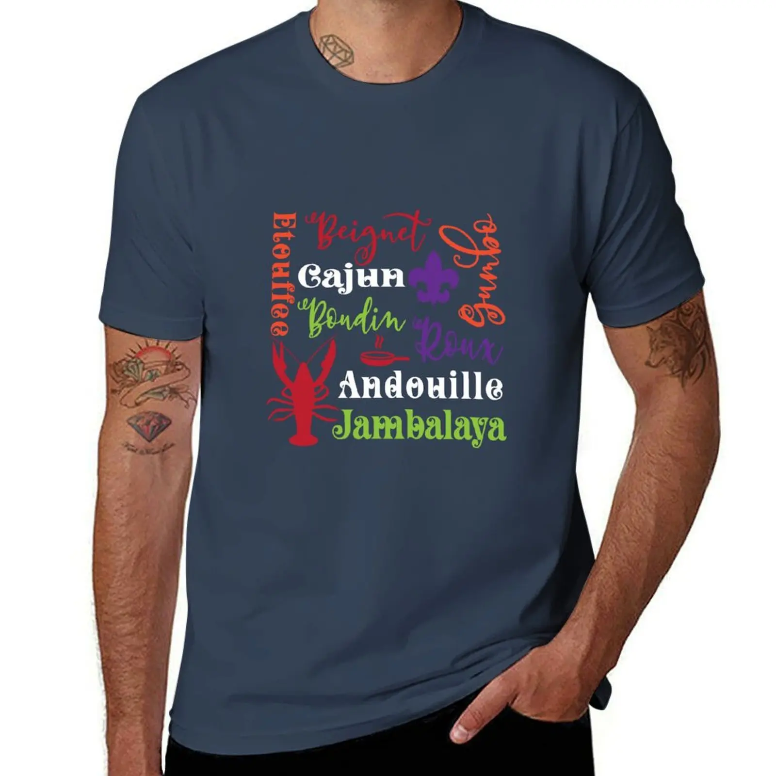 Cajun Meals T-Shirt Lightweight Print T-Shirt