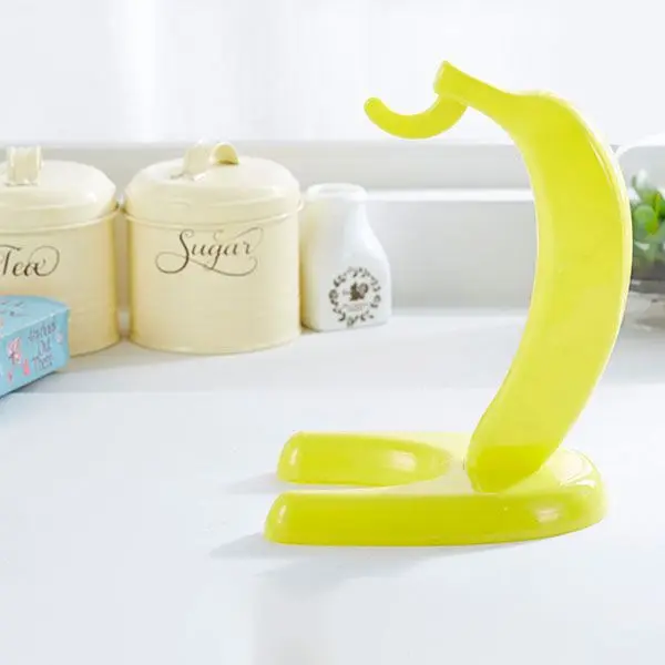 Colgador de plátano de plástico creativo, estante de soporte para frutas, organizador de almacenamiento de cocina, herramienta para frutas, accesorios de cocina