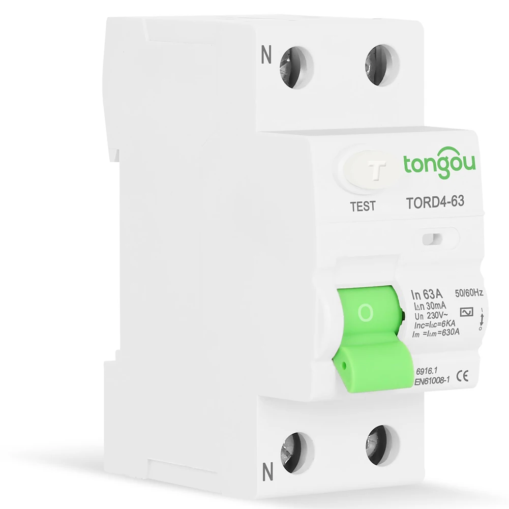 

Автоматический выключатель переменного тока с усиленной конструкцией, 2P 63A 30mA, подходит для зарядных станций, установок для электромобилей и фотоэлектрических систем, а также преобразователей частоты.