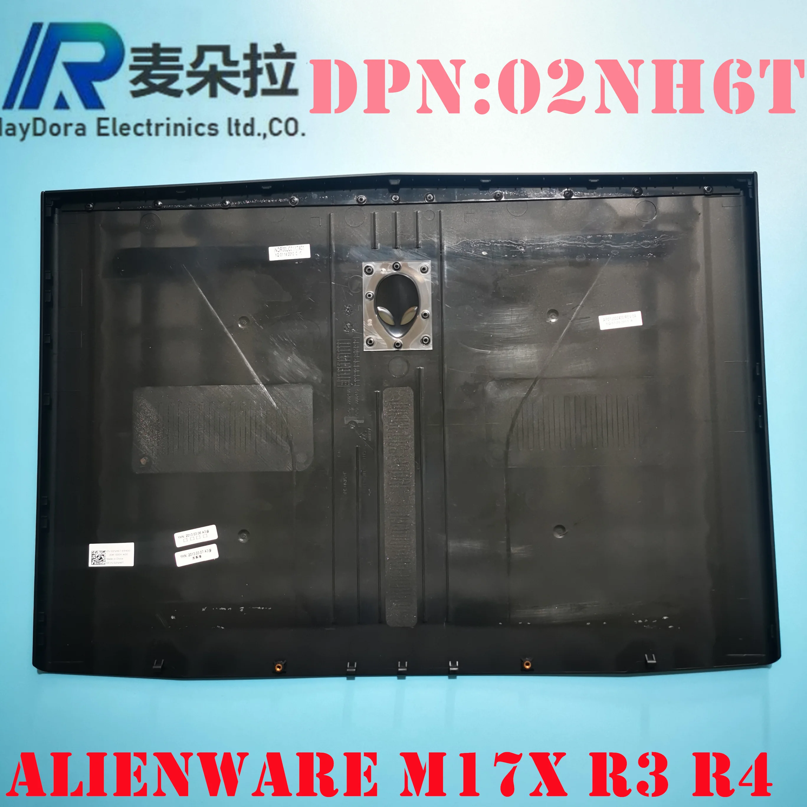 NEUE ORG Laptoptasche für DELL ALIENWARE M17X R3 R4 LCD-Rückseite Deckel hinten schwarz 02NH6T 2NH6T