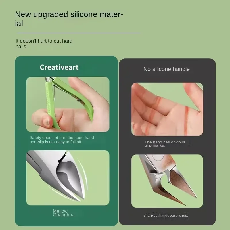 Pinças de cutícula cortador de unhas para aço inoxidável encravado manicure tesoura de cutícula antiderrapante removedor de pele morta ferramentas de pedicure quente