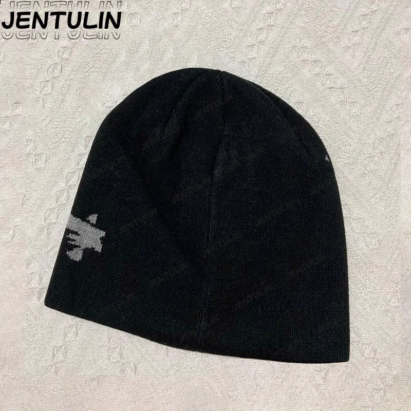 2000s Vintage Caps Warm Hip Hop Jacquard Knit Hats Outdoor Womens Ski Couples Fashion Beanies Collaboration Edition Accessories