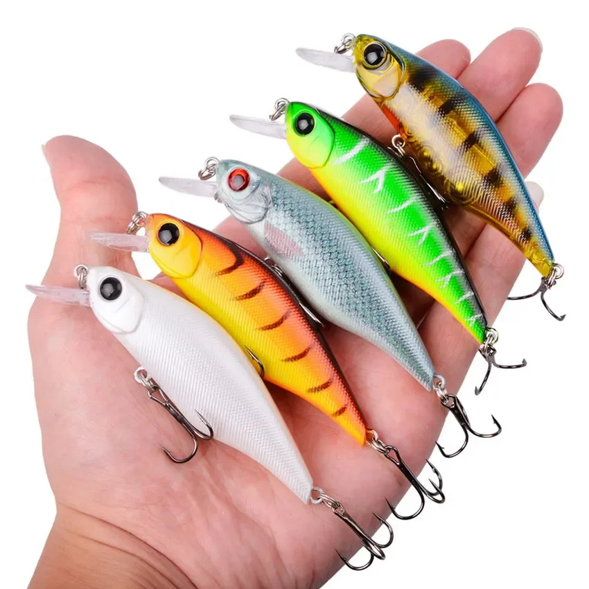 Aorace 1PCS Minnow Lures Floating Tungsten Ball Swimbait Iscas Artificial Pesca Leurre Fishing Wobbler Plastic Hard Bait