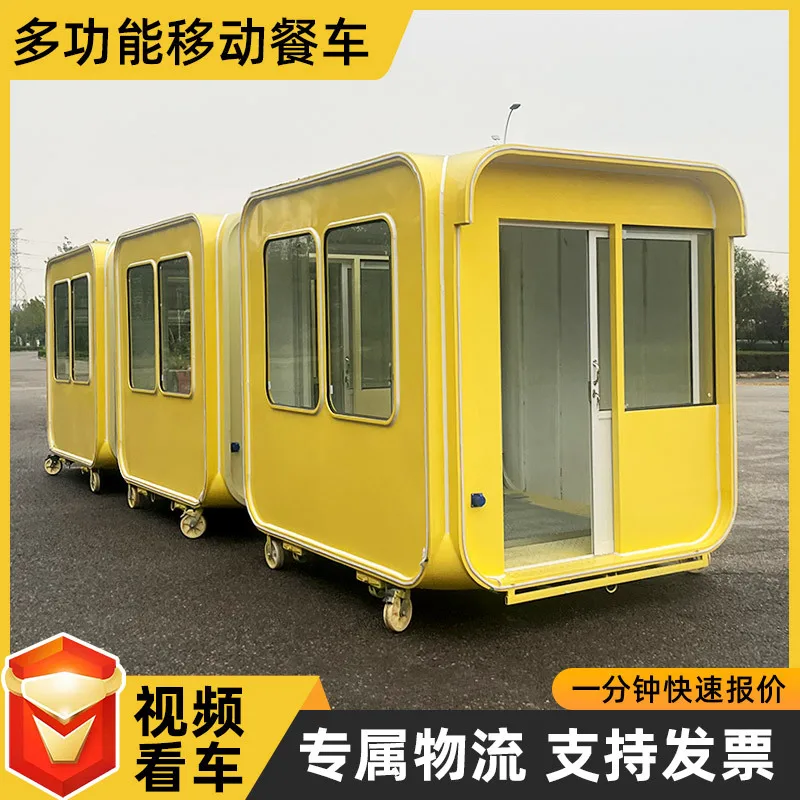Electric dining car Multifunctional night market mobile snack car Apple warehouse dining car Scenic ticket booth Park stall