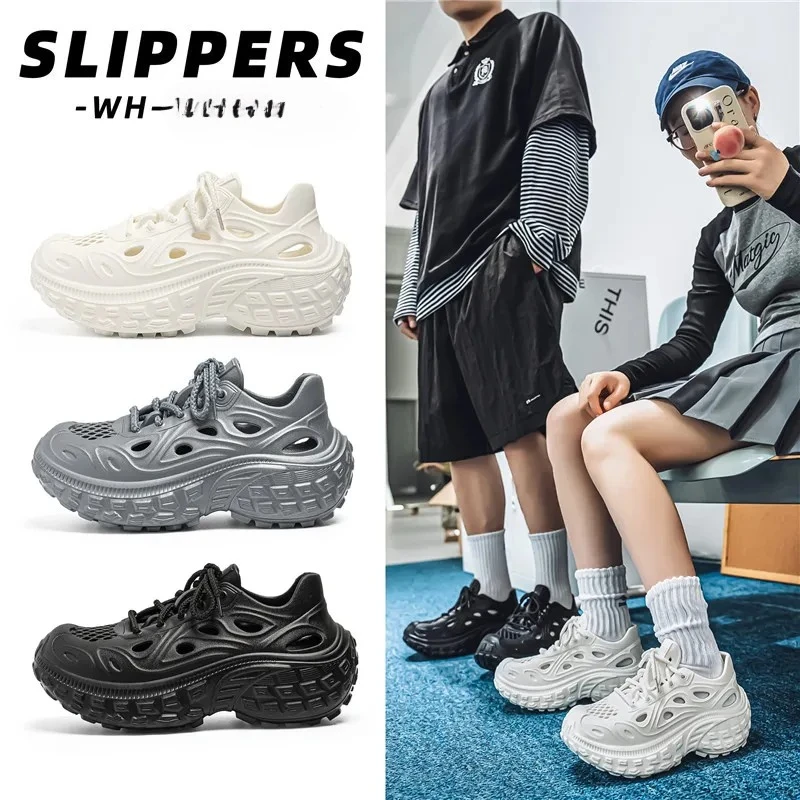 

Outdoor Beach Men's Slippers Designer Luxury Coconut Shoes Video Series Comfortable Rubber Bottom EVA Material Leisure Style