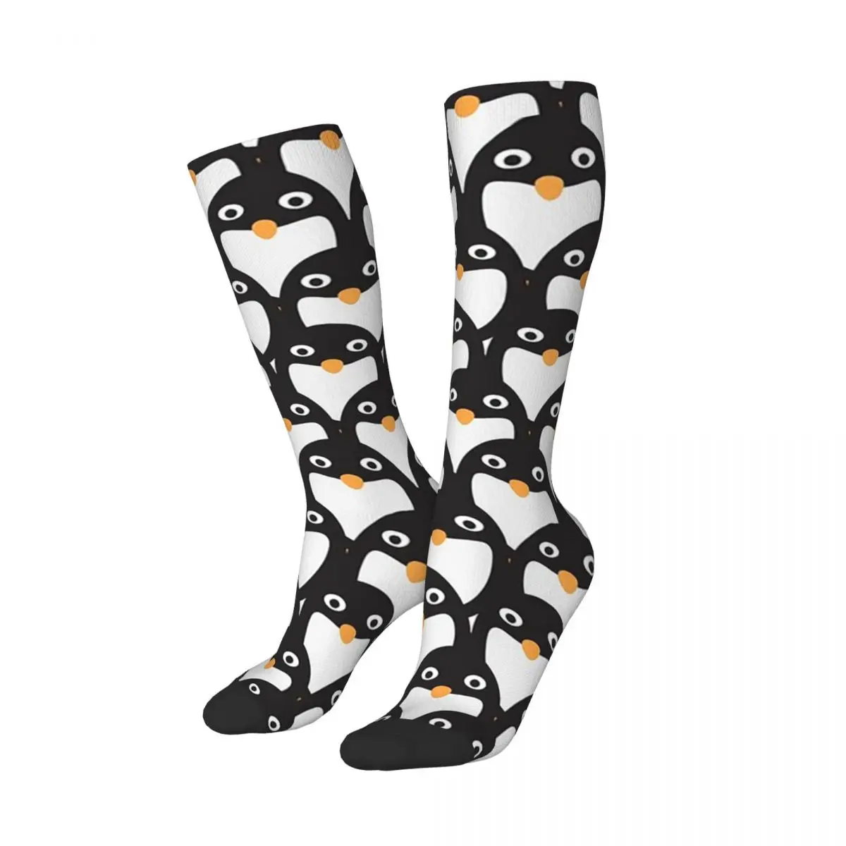 Cute Little Penguins Pattern Socks Harajuku Stockings All Season Long Socks Accessories for Man Woman Birthday Present