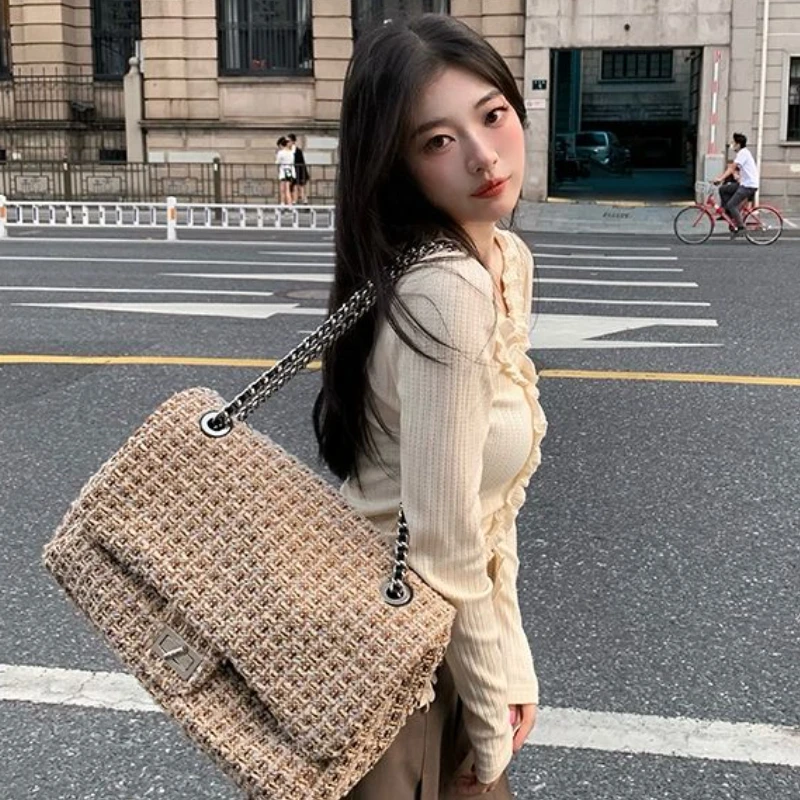 

Cardigan Women Ruffles Slim Temper Soft Fashion Chic Hotsweet All-match Spring Girlish Korean Style Casual Aesthetic Knitwear