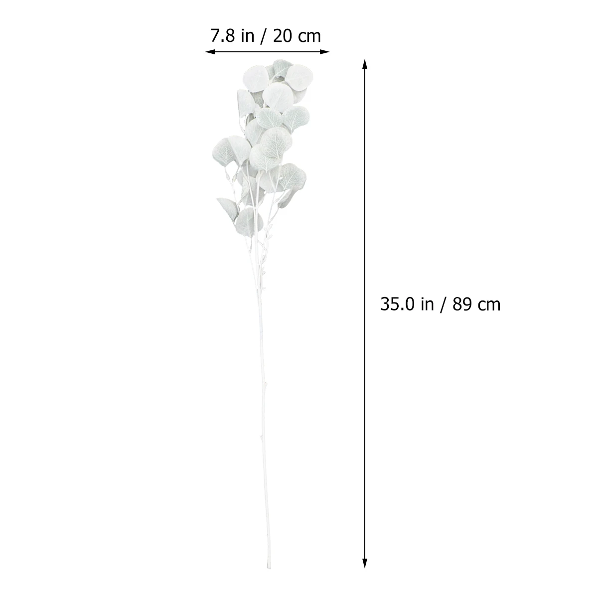 

2 Pcs Artificial Green Plants Fabric Material Lifelike Branch Flower Arrangement Photo Props Home Decor Wedding Party