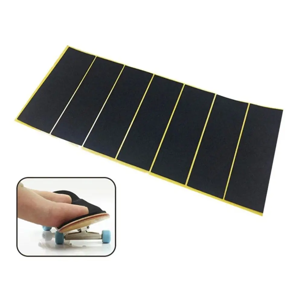 1/6Pcs Foam Grip Fingerboard Grip Tapes Uncut Self-adhesive Fingerboard Deck Stickers Black 110x38mm 100x28mm Non-slip Stickers