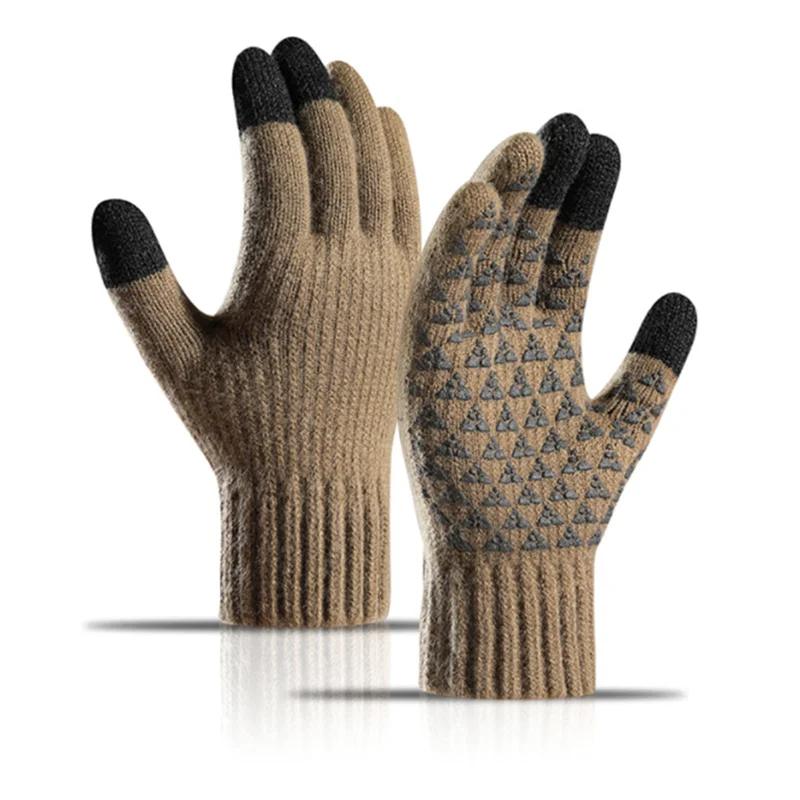 Adult Knit Tte Gloves Winter Touch screen high quality tightening warm, chunky Gloves Business Winter Gloves