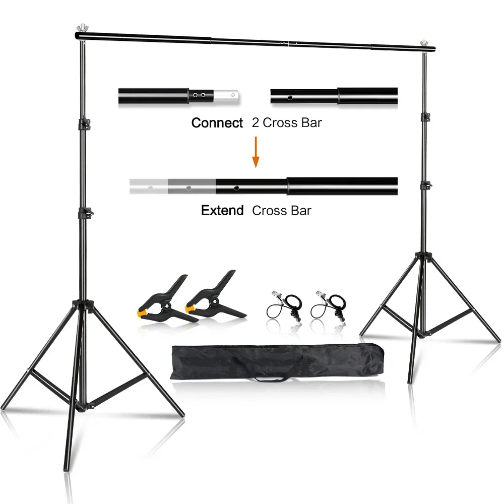 SH Adjustable Background Frame Kit Support System Backdrops With Stand for Photography Photo Studio Chromakey Green Screen Stand