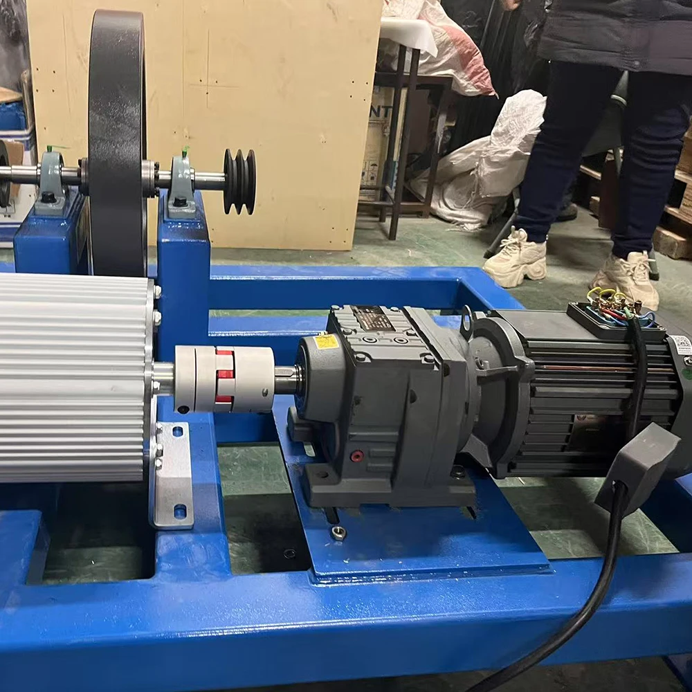 5.5KW 1.5HP 3 Phase Electric Motor with Helical Gear Speed Reducer 500RPM IP55 Rated for 10KW 20KW Generator