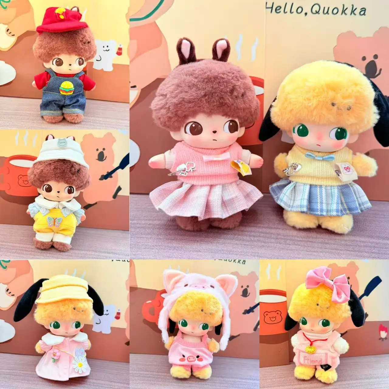 

DIMOO WORLD Doll Decor Accessories Outfit - 15/17cm Labubu Clothes New Sweet Schoolgirl Dress For Plush Dolls