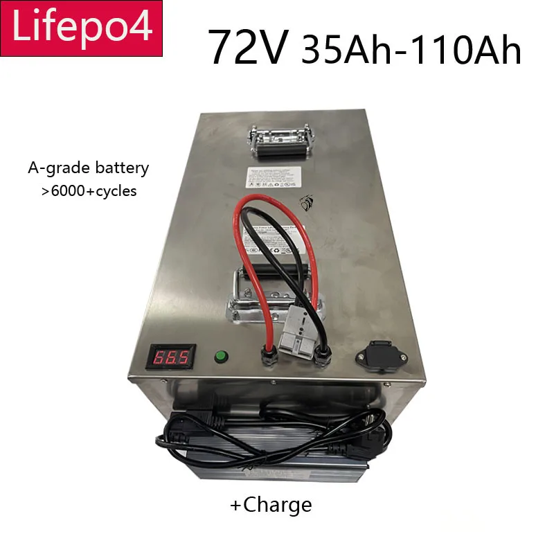 

72V 35Ah Lithium Battery 40Ah 50Ah 60Ah 70Ah 80Ah 100Ah 110Ah Li ion for Trolling Motor Hybrids Motorcycles Golf Cart Robot