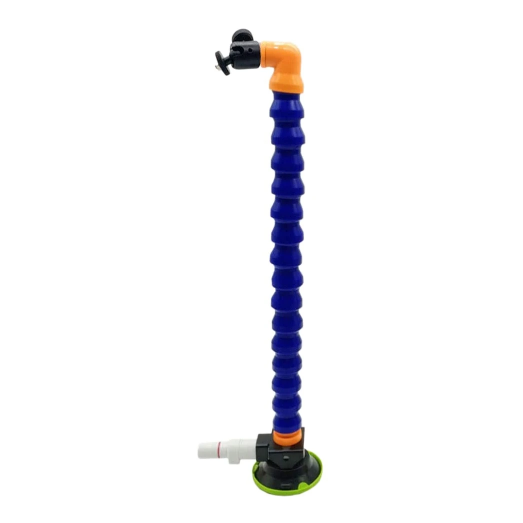 

3 Inch Heavy Duty Hand Pump Suction Cup with Flexible Gooseneck Tube Auto Repairing Tool (Blue Tube White