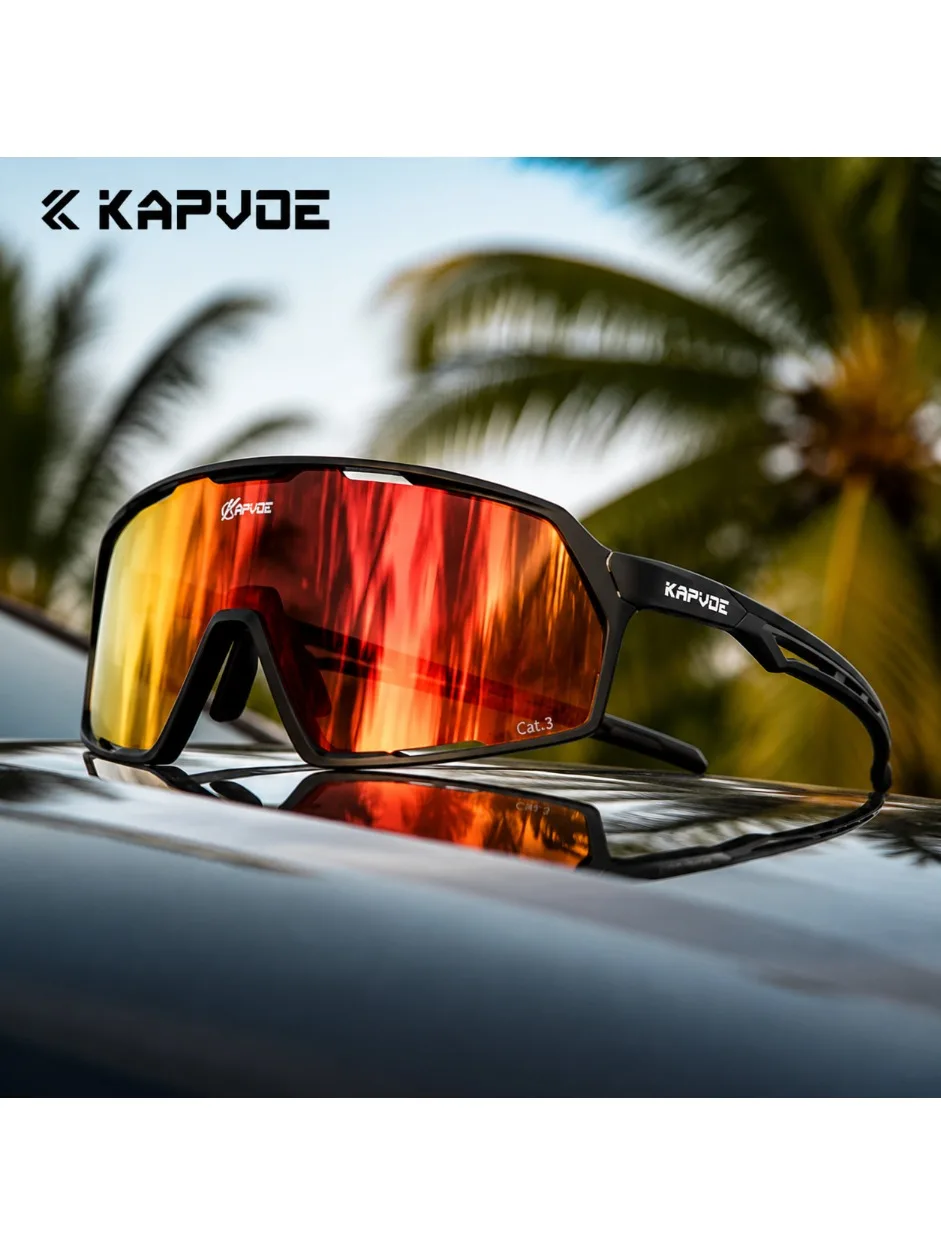 AliExpress kapvoe Kapvoe New Sports Sunglasses UV400 Cycling Glasses for Men MTB Mountain Bike Bicycle Eyewear Women Goggles Road Speed Skating