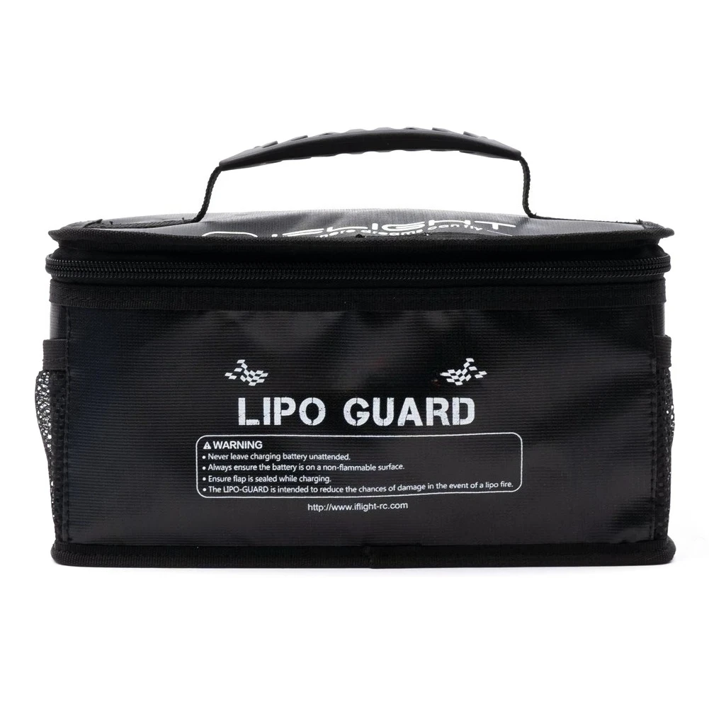 IFlight Lipo Guard Large Fire Resistant LiPo Safety Bag, 25.5X17X11.5cm Handheld Bag for FPV LiPo Battery Charging Storage