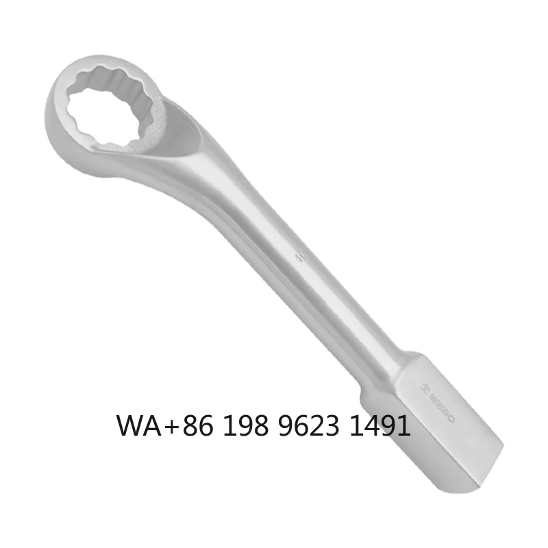 Titanium Offset Slogging Box Wrench, 45° Angle American Style Tool for Industrial Equipment Maintenance