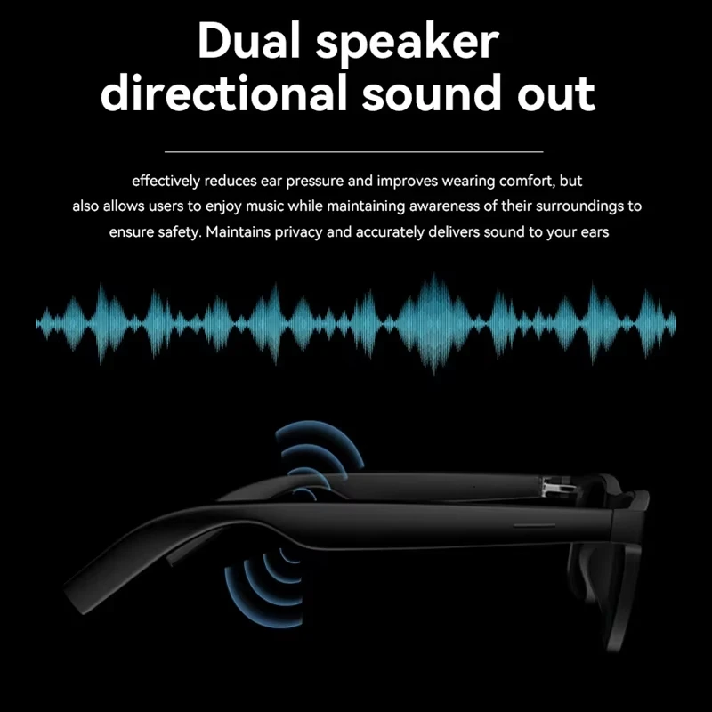 نظارات Xiaomi 4K AI الذكية متعددة الوظائف، كاميرا بلوتوث، مساعد صوت، مشغل موسيقى، ترجمة نظارات HD فوتوكروميك #6