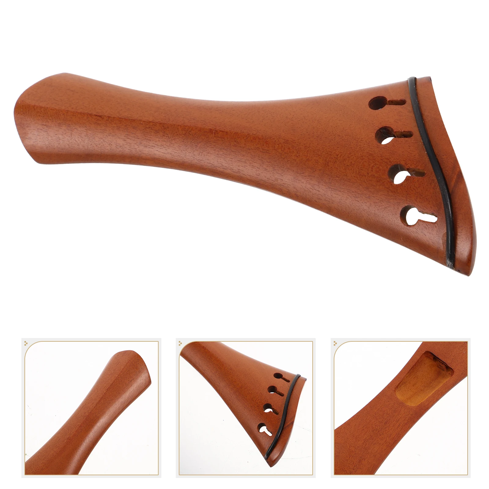 

Violin Tailpiece 4/4 Accessory Tailgut Cord for Push Adjuster Chinrest Pegs Jujube