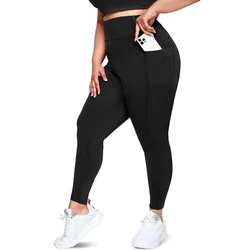 VITALINOVO Plus Size Leggings with Pockets for Women High Waisted Tummy Control Soft Stretchy Yoga Pants for Workout Running