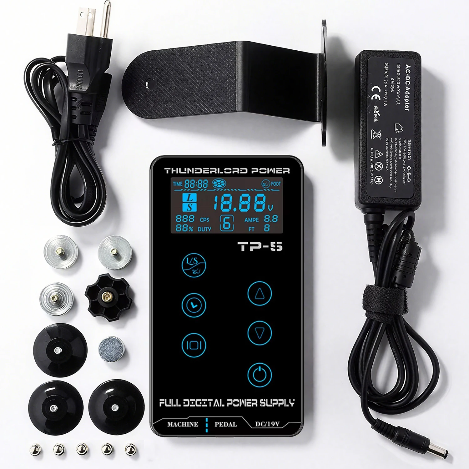 TP-5 Tattoo Power Supply Upgrage Touch Screen Intelligent Digital LCD Dual Tattoo Power Supply for Permarent Makeup Tattoo