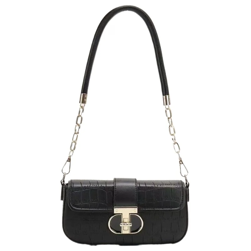 Fashionable and high-end Western style hand-held small square bag, casual and versatile single shoulder crossbody bag